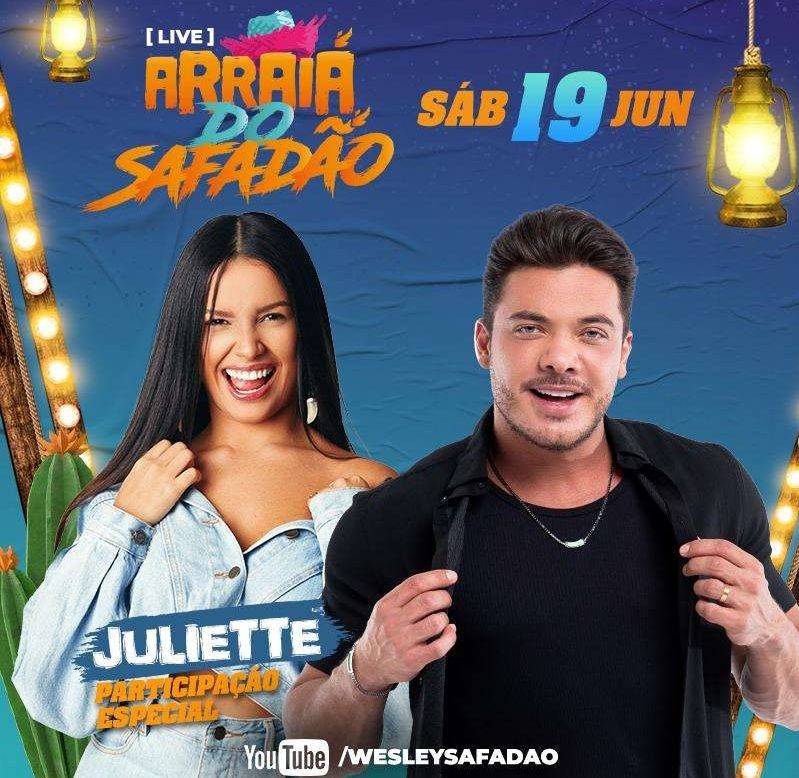 Live Arraiá do Safadão tem participação especial de Juliette, campeã do BBB21